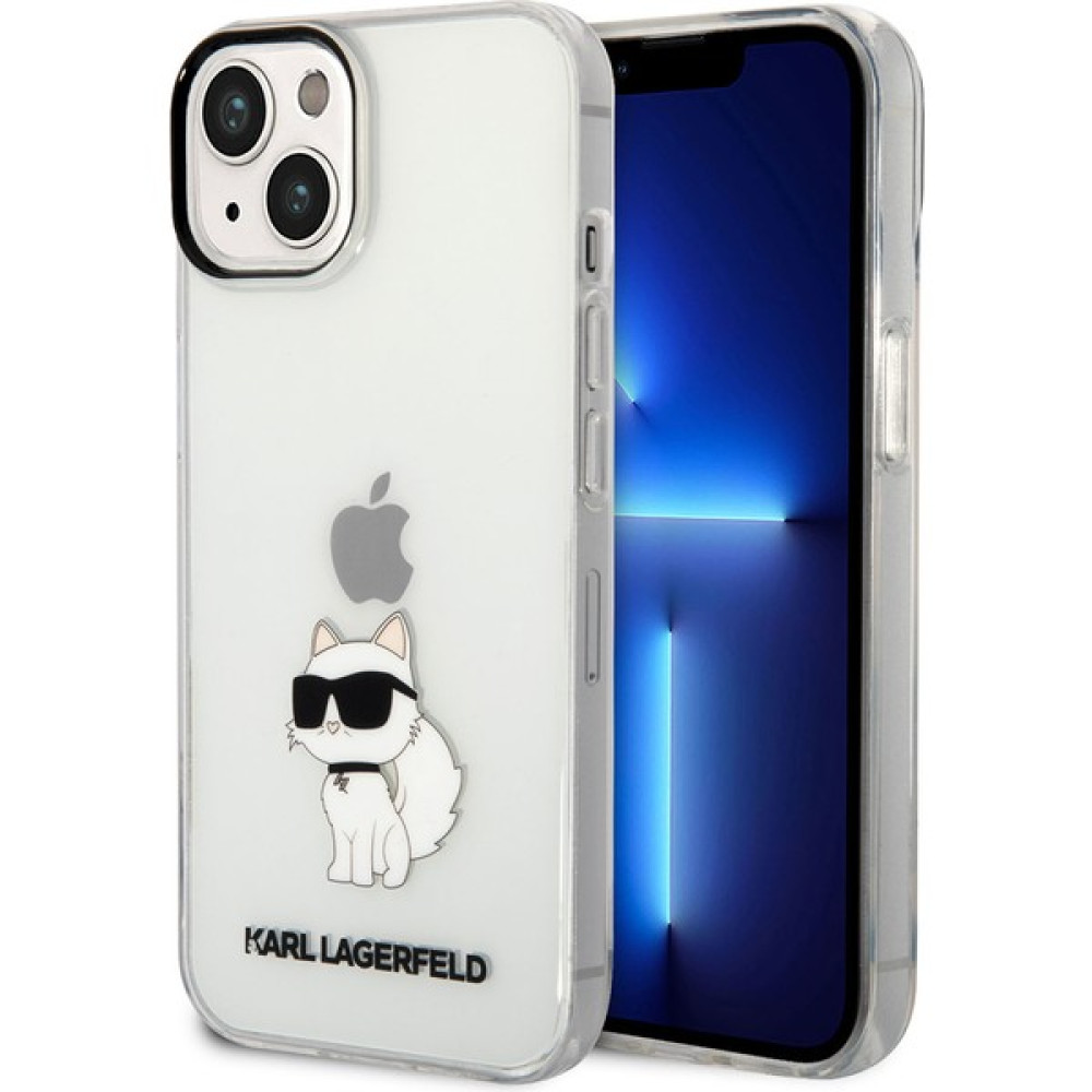 KARL LAGERFELD iPhone 14 Uyumlu Kılıf Karl Lagerfeld Transparan Choupette Dizayn Kapak - Şeffaf Cep Telefonu Kılıfı Fiyatı