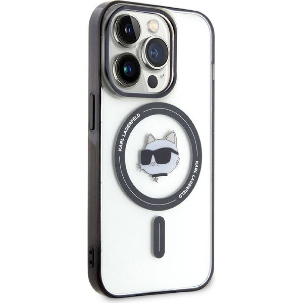 KARL LAGERFELD iPhone 15 Pro Max Uyumlu Kılıf Karl Lagerfeld Magsafe Şarj Özellikli Iml Choupette Lisanslı Şeffaf Cep Telefonu Kılıfı Fiyatı