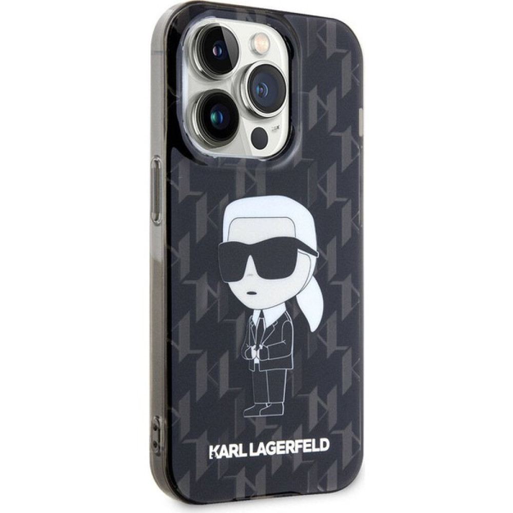KARL LAGERFELD iPhone 15 Pro Uyumlu Kılıf Karl Lagerfeld Iml Ikonik Monogram Orjinal Lisanslı Kapak Siyah Cep Telefonu Kılıfı Fiyatı