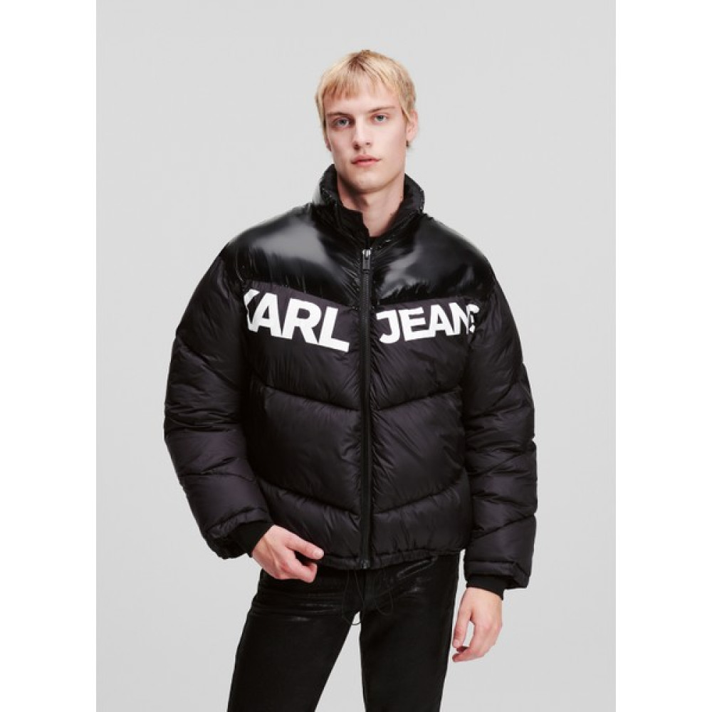 Karl Lagerfeld Jeans Siyah Erkek Mont 236D1551_KLJ Logo Puffer Jacket Erkek Mont Fiyatı