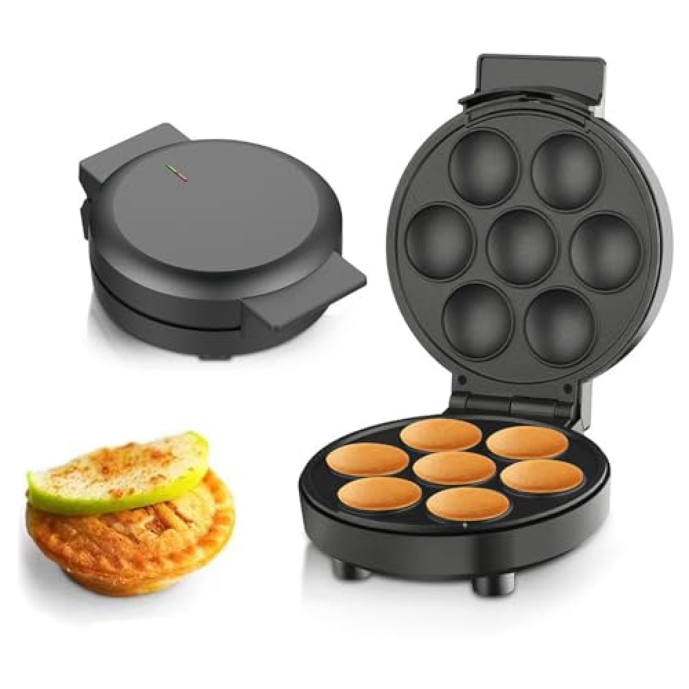 Karlak Household Cupcake Maker Electric Cupcake Machine 1000W Cake Pop Maker Non-Stick Surf Makes 6 Cup Cakes for Kids Breakfast Machine