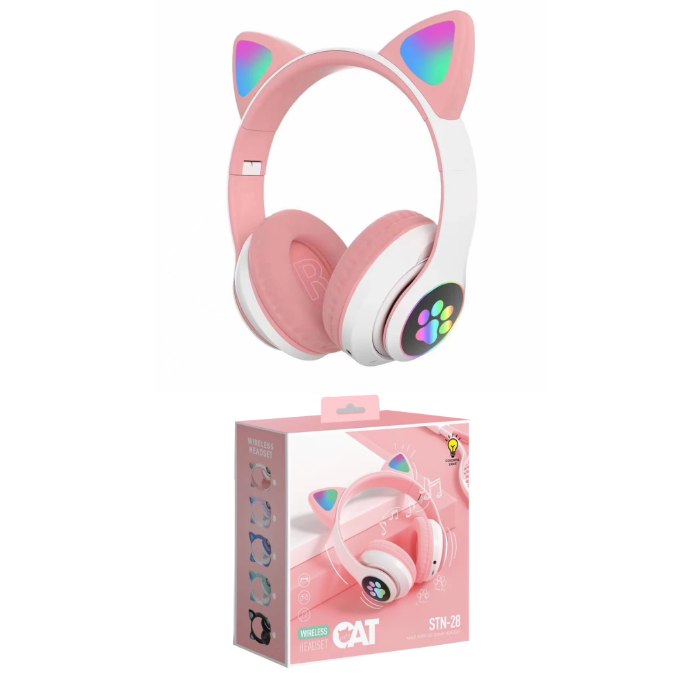 Karler Bass A Kalite Kedi Kulaklık Detaylı Bluetooth Kablosuz Rengarenk Işıklı Rgb Çocuk Oyuncu Kulaklık Kulak Üstü Kulaklık Fiyatı