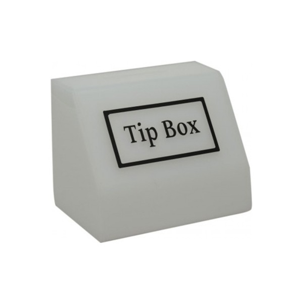 Karlobi Pleksi Tip Box - Bahşiş Kutusu Buz Beyaz 15x10x12 cm Kumbara Fiyatı