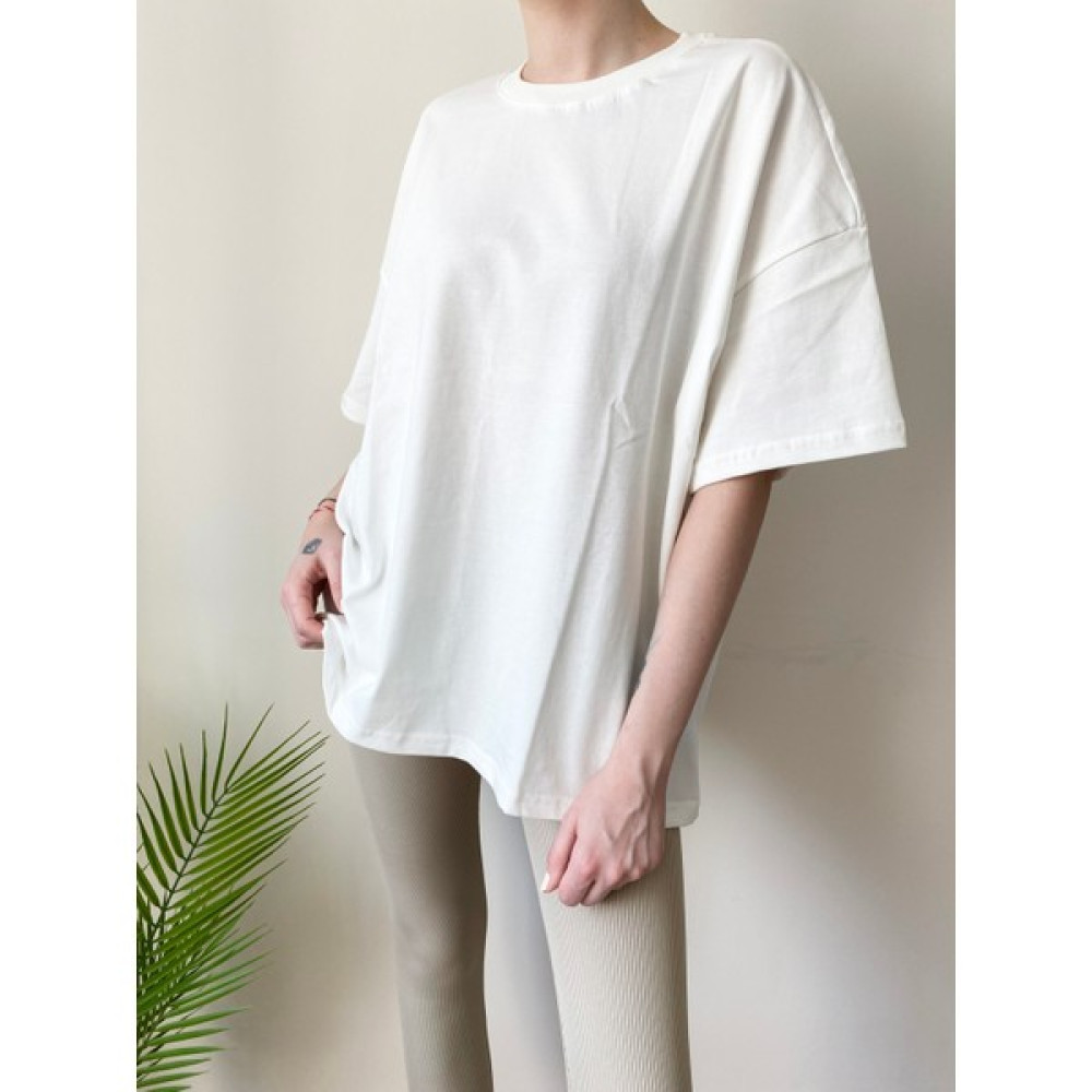 Karma Collection Beyaz Oversize T-Shirt Bayan T-shirt Fiyatı