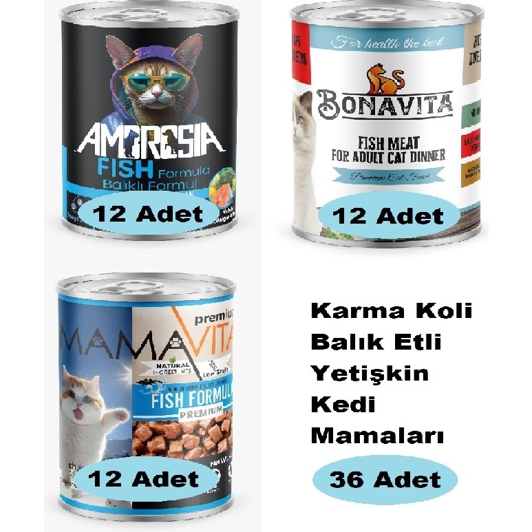 Karma Koli Balık Etli Yetişkin Kedi Maması 36 Adet Evcil Hayvan Ürünleri Fiyatı
