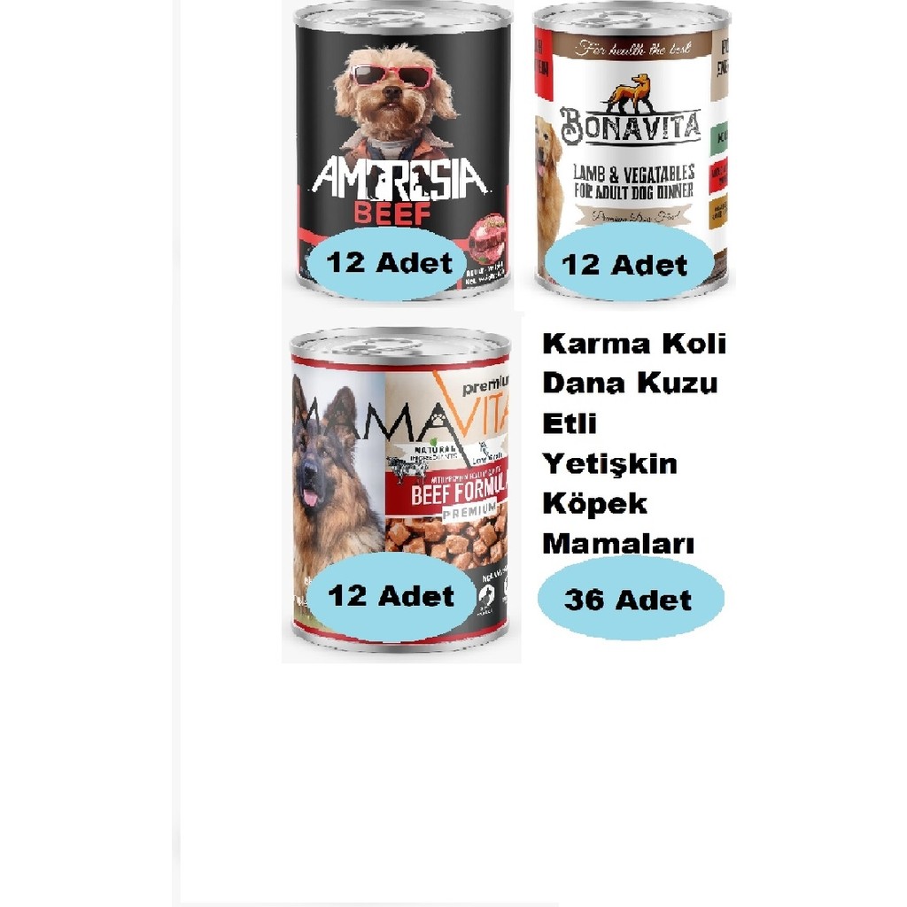 Karma Koli Dana-Kuzu Etli Yetişkin Köpek Maması 36 Adet Evcil Hayvan Ürünleri Fiyatı