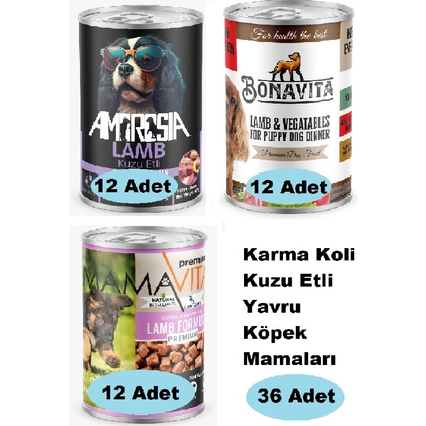 Karma Koli Kuzu Etli Yavru Köpek Maması 36 Adet Evcil Hayvan Ürünleri Fiyatı