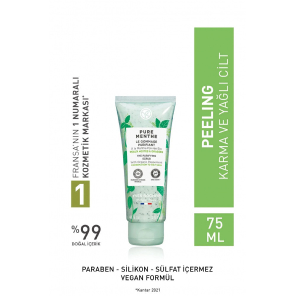Karma Ve Yagli Ciltler Icin Pure Menthe Prebiyotik Yuz Peeling-75 Ml Cilt Temizleme ve Peeling Fiyatı