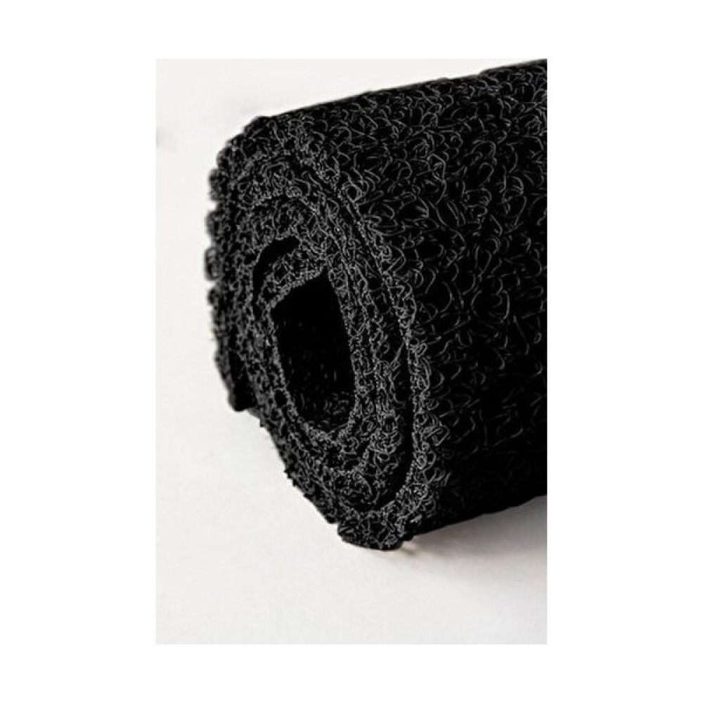 Karmaşık Paspas Siyah Kıvırcık Paspas (En 120CM Boy Istenilen Her Ölçüde Kesilebilir) - 60 x 120 cm Paspas Fiyatı