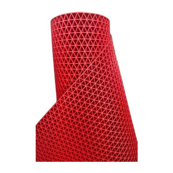 Karmaşık Z Mat Yıldız Kırmızı Kaydırmaz Paspas (En 120CM Boy Istenilen Her Ölçüde Kesilebilir) - 120 x 300 cm Araca Özel Paspaslar Fiyatı
