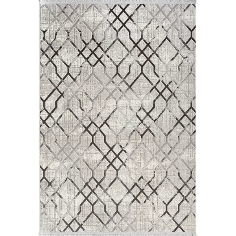 KARMEN HALI Tokyo 1704 Halı - 78 x 150 cm - Açık Gri Salon Halısı Fiyatı