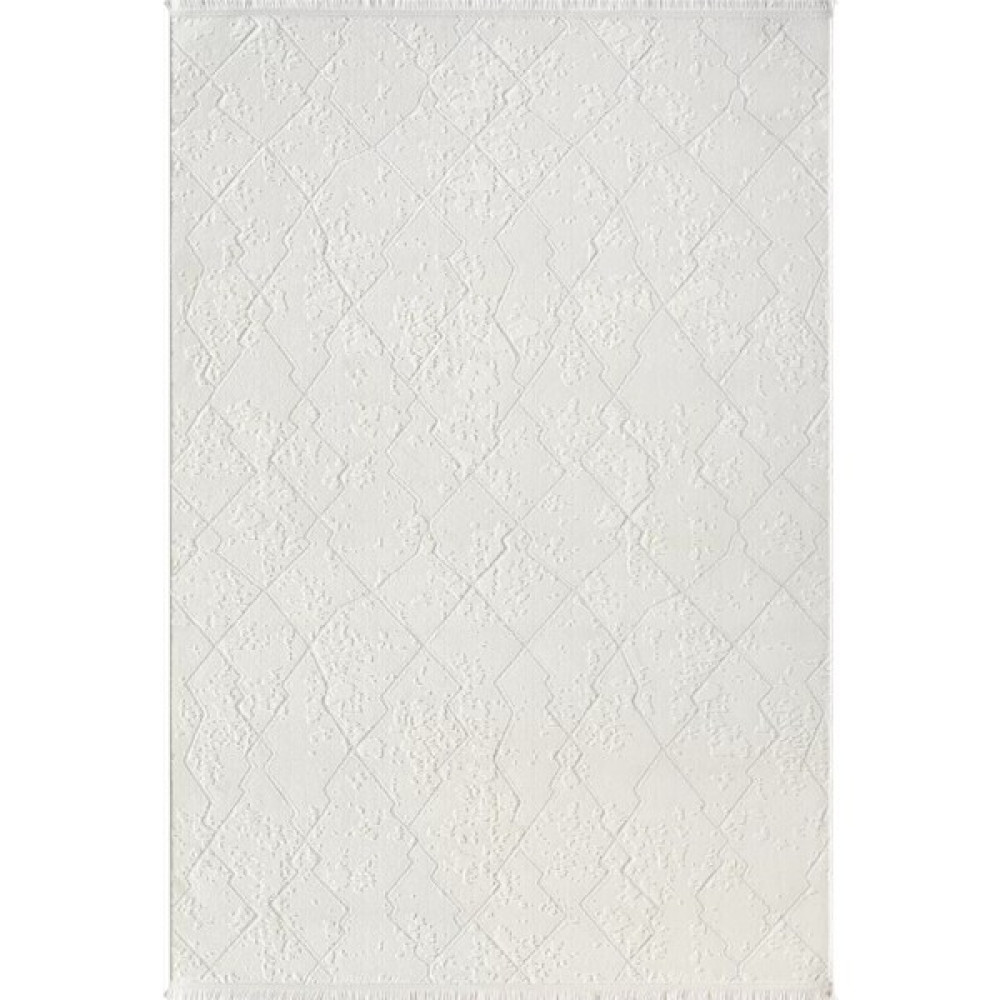 KARMEN HALI Tokyo 1771 Halı - 78 x 150 cm - Beyaz Salon Halısı Fiyatı