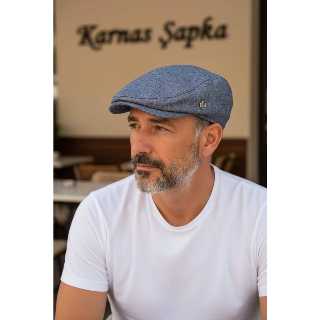 Karnas Şapka Karnas Keten Kumaş Kasket Şapka – Standart Beden, Yazlık Konfor Diğer Fiyatı