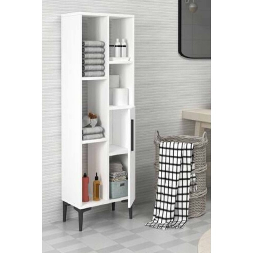 Karnaval Beyaz Renkli Dekoratif Modern Raflı Kapaklı Banyo Balkon Mutfak Dolabı Gardrop & Dolap Fiyatı