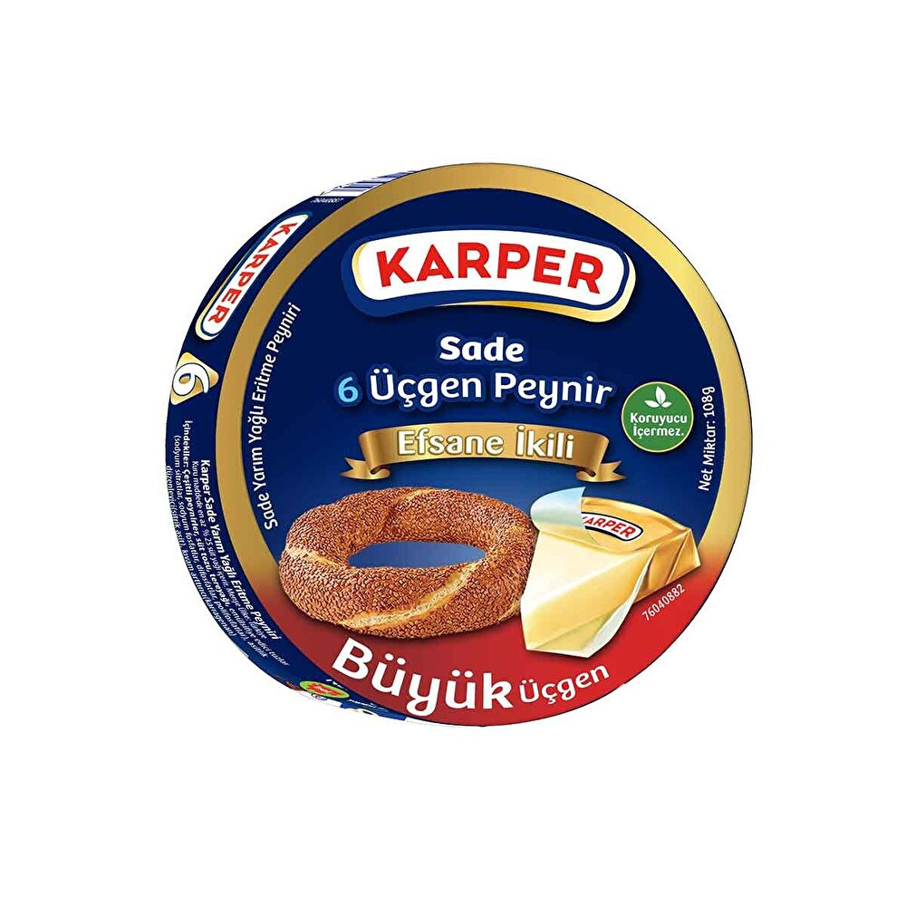 Karper Üçgen Peynir 6'lı 108g Peynir Fiyatı