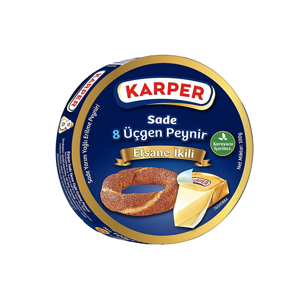 Karper Üçgen Peynir 8'li 100g Peynir Fiyatı
