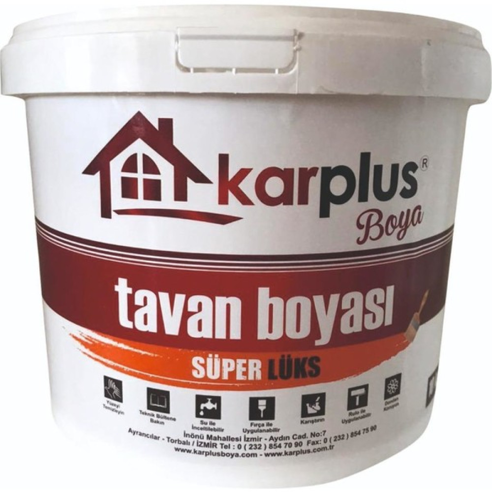 Karplus Su Bazlı Beyaz Tavan Boyası 10 kg Boyalar & Boyacı Aletleri Fiyatı