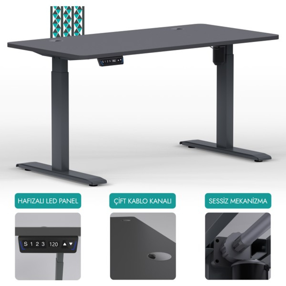 Karr Office O-Flex Elektrikli Yükseklik Ayarlı Masa | Güçlü ve Sessiz | Pozisyon Hafızalı | Dijital Göstergeli | Ergonomik | Özelleştirilebilir Ofis Çalışma Masası Fiyatı