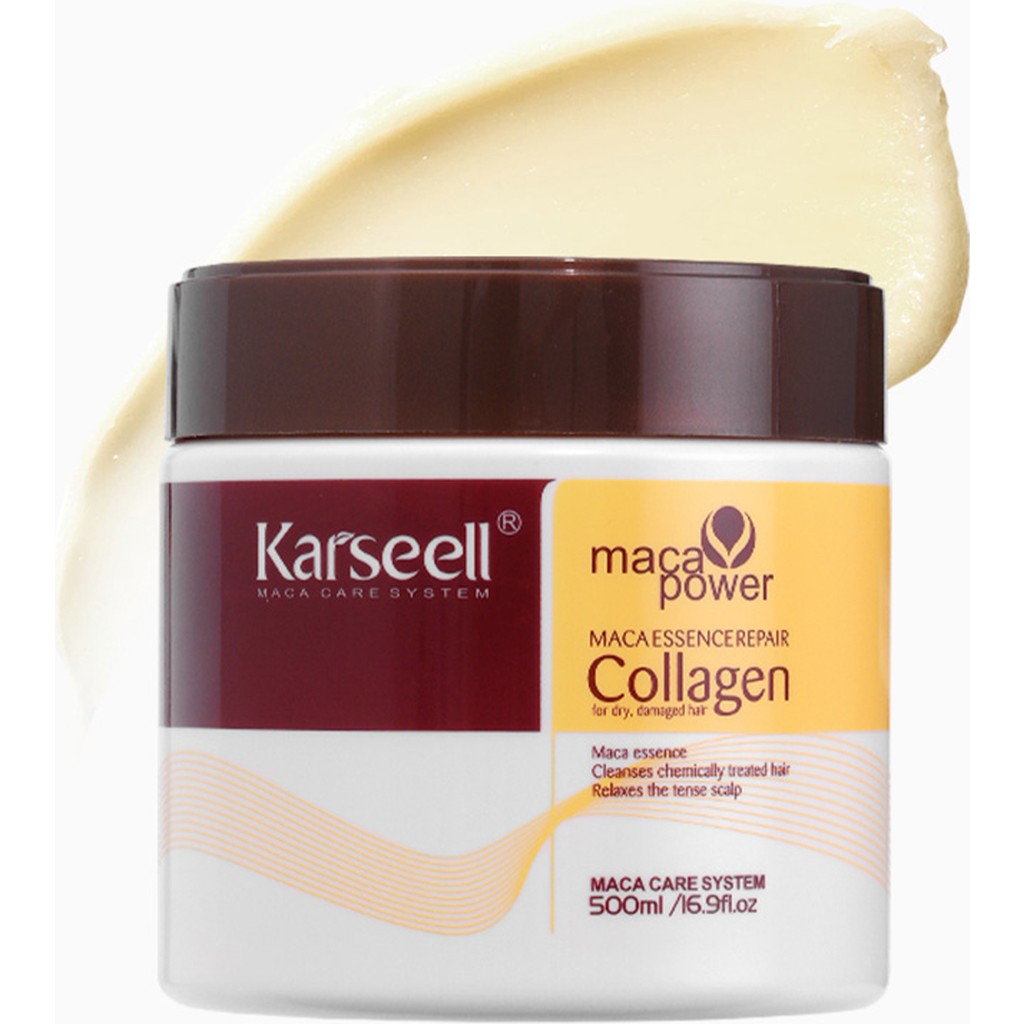 Karseell Kolajen Saç Bakım Maskesi 500 ml Onarıcı Durulanan Yıpranmış Saçlar İçin Maca Özü Saç Bakım Maskeleri & Serumlar & Spreyler Fiyatı