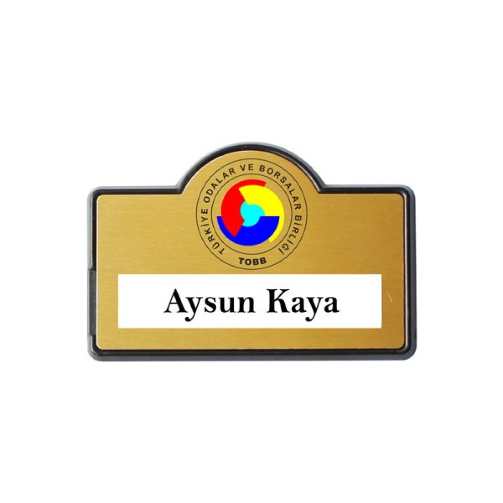 KarShop Metal Yaka Isimligi - (Iğneli) Gold 10 Adet NAMES10 Plastik Kart Malzemeleri Fiyatı