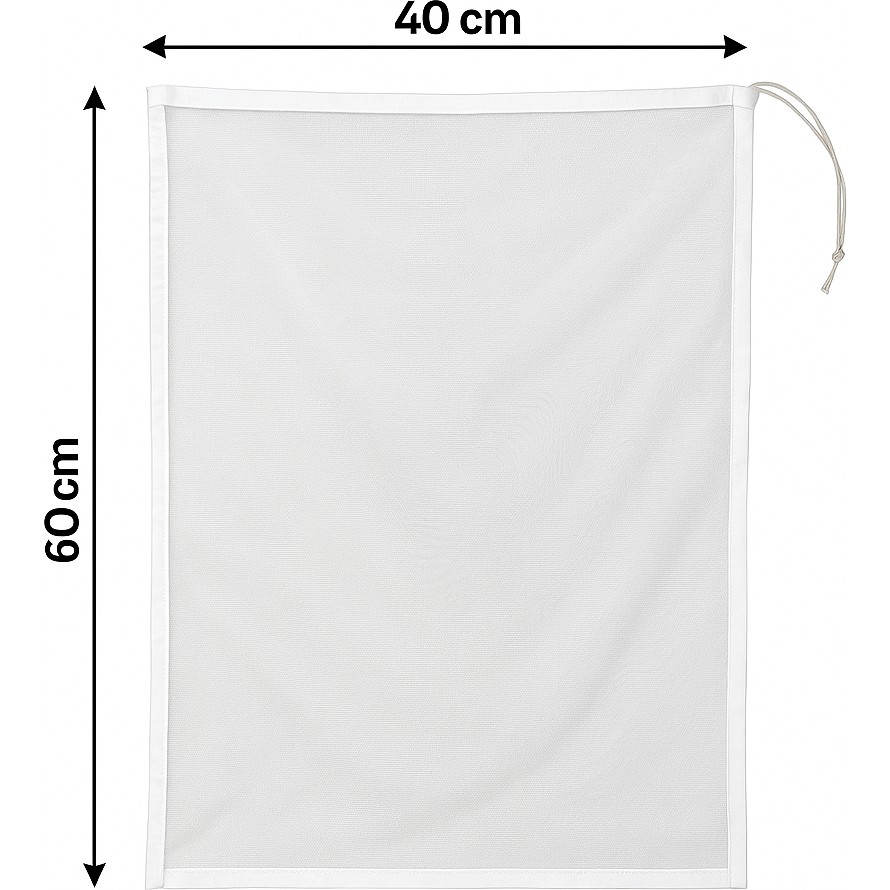 Karteks 3’lü Çamaşır Filesi Seti 40×60 cm – Ayakkabı ve Çamaşırlar Için Dayanıklı Yıkama Filesi – Ipli Büzgülü File Torba - Beyaz Ayakkabılar ve Çantalar Fiyatı
