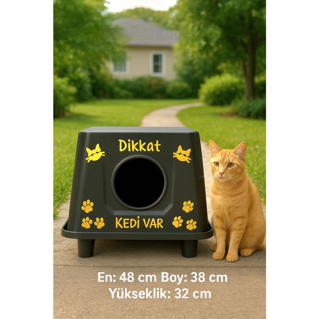 Kartepe Kedi Evi Small – Yağmura ve Soğuğa Dayanıklı Evcil Hayvan Ürünleri Fiyatı