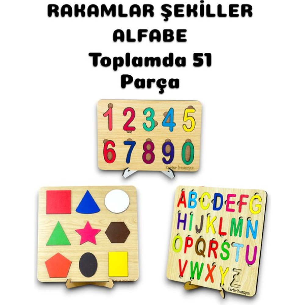 Karter İnovasyon Alfabe Rakamlar ve Şekiller harfleri Öğreniyorum Şekilleri Öğreniyorum Rakamları Öğreniyorum Oyuncak Oto Boyaları Fiyatı