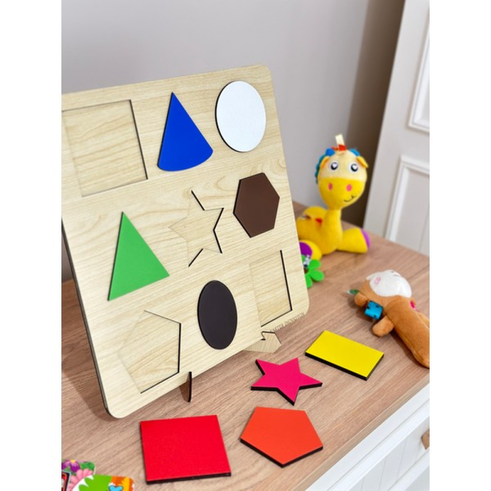 Karter İnovasyon Şekiller,geometrik Şekiller,ahşap Eğitici Oyuncak,şekilleri Öğreniyorum,tak Çıkar Eğitici Oyuncak Fiyatı