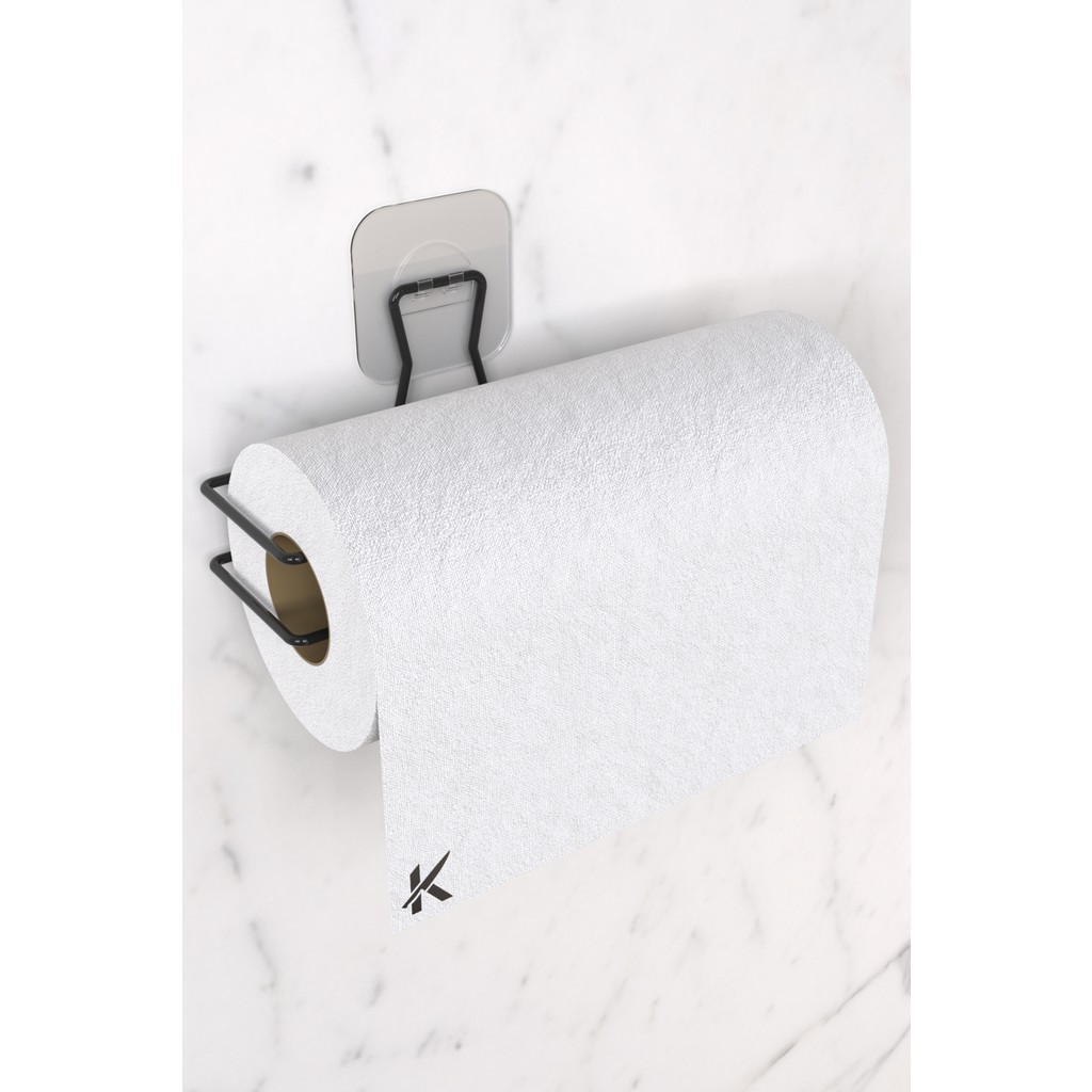 Karteya Sticker Yapışkanlı Dekoratif Rulo Havlu Tutacağı Şık Banyo Mutfak Tezgah Aksesuarı Rulo Havluluk El / Yüz Havlusu Fiyatı