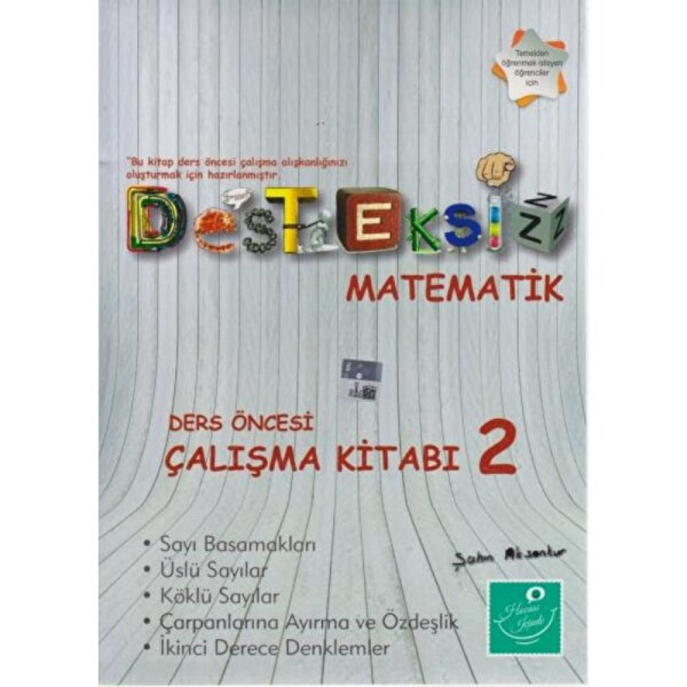 Kartezyen Desteksiz Matematik: Ders Öncesi Çalışma Kitabı 2 - Şahin Aksankur Matematik Fiyatı