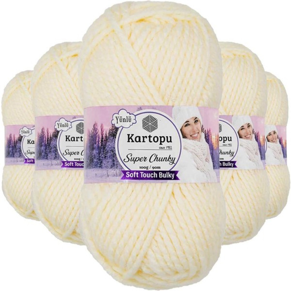 Kartopu 5 Adet Super Chunky Kalın Kışlık El Örgü Ipliği 100 gr K034 - 36 - 37 - # Oyun & Hobi Fiyatı