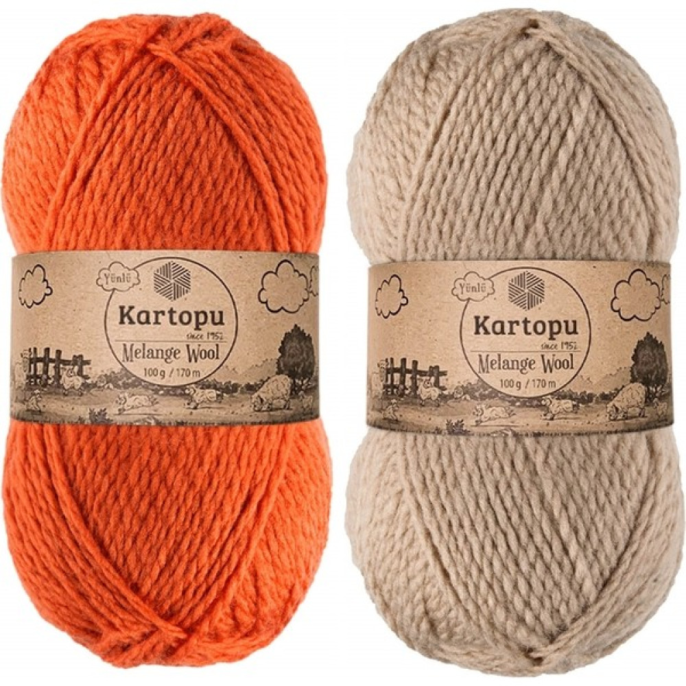 Kartopu Melange Wool El Örgü Yünü Ipliği 100 gr - 27 Oyun & Hobi Fiyatı