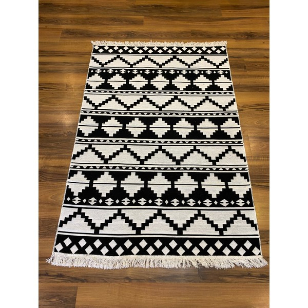 Karun Kilim Çift Taraflı Yıkanabilir Mistik Desenli Dokuma Kilim - 120 x 180 cm - Renkli Kilim Fiyatı