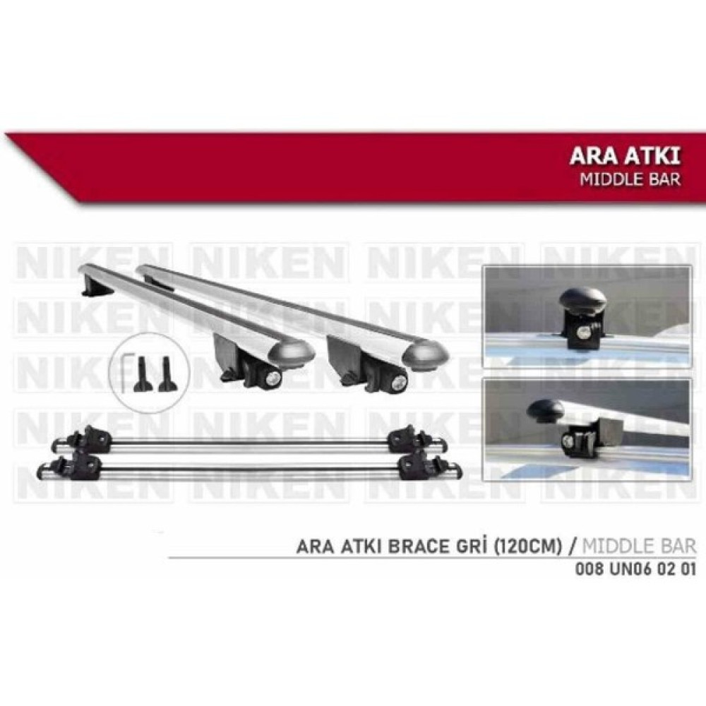 Karva Araç Üstü Ara Atkı Tavan Barı Bagaj Brace Gri 120 cm Bisiklet Aksesuarları Fiyatı