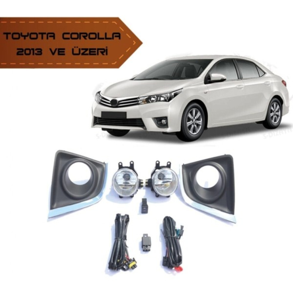 Karva Toyota Corolla Sis Lambası Farı 2013 - 2014 - 2015 - 2016 Komple Set Oto Aydınlatma Fiyatı