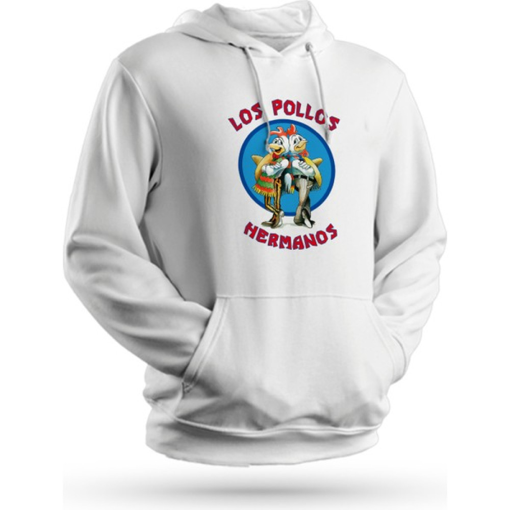Karya Butik Los Pollos Hermanos Bad Jesse Baskılı Beyaz Unisex Kapüşonlu Sweatshirt Erkek Sweatshirt Fiyatı