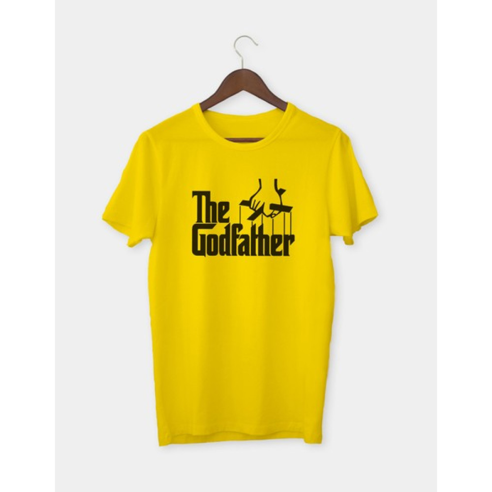Karya Butik The Godfather Baskılı Sarı Yetişkin Tişört T-Shirt Bayan T-shirt Fiyatı