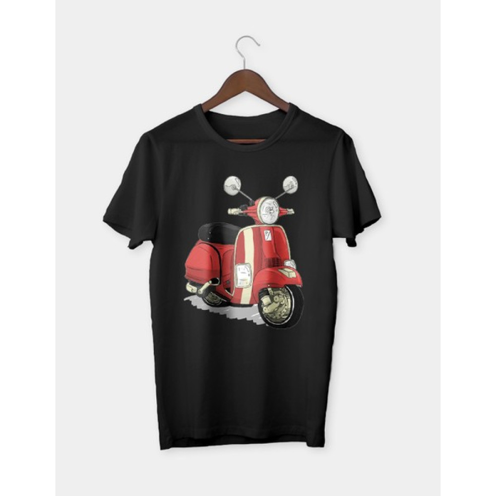 Karya Vespa Unisex Siyah Tişört Erkek T-shirt Fiyatı
