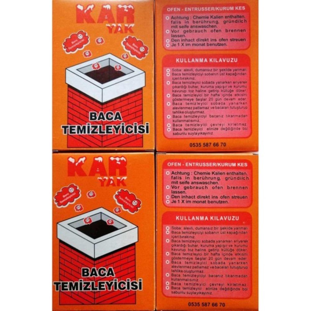 Karyak 4 Adet Bacasil - Soba ve Boru Temizleyici Nalburiye & Hırdavat Fiyatı