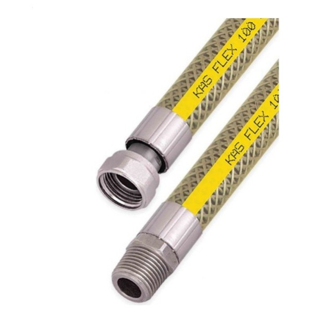 Kas Örgülü Doğalgaz Bağlantı Flexi 1/2"-1/2" 200 cm Nalburiye & Hırdavat Fiyatı