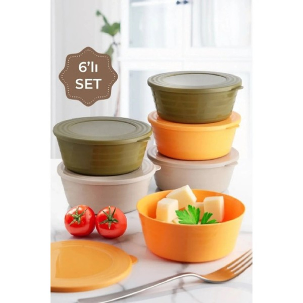 Kaşbaşı Home 6lı Saklama Kabı Kahvaltı Seti ve Çerezlik Kapaklı Saklama Kabı Saklama Kapları Fiyatı