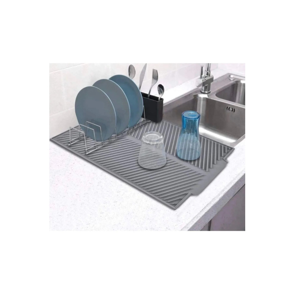Kaşbaşı Home Büyük Boy Antrasit 44 X 33 Cm Silikon Bulaşık Kurutma Matı Bulaşıklık Mutfak Gereçleri Fiyatı