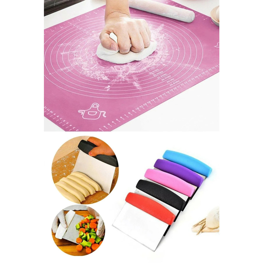Kaşbaşı Home Silikon Hamur Açma Matı Ve Hamur Kesme Spatula Seti Mutfak Gereçleri Fiyatı