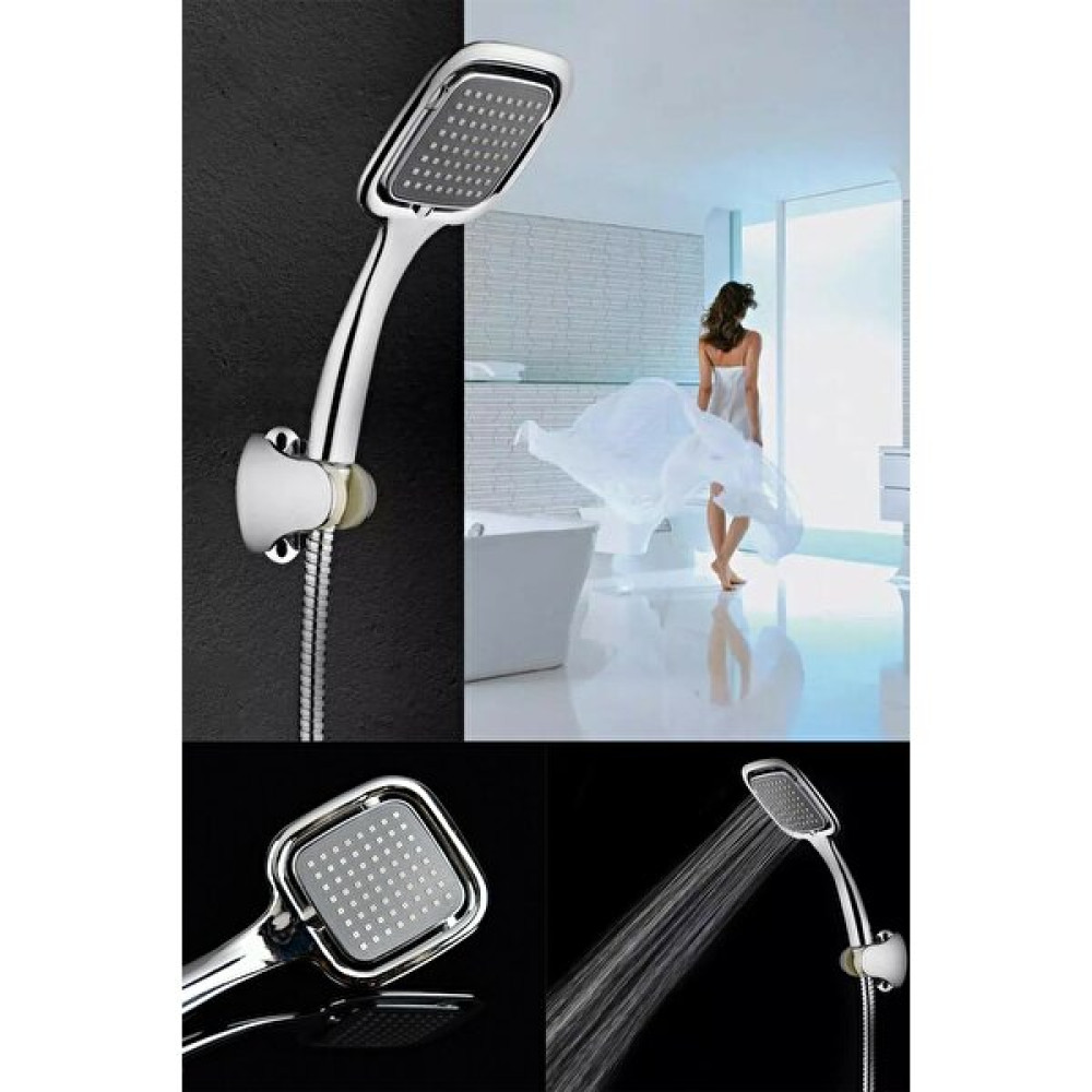 Kaşbaşı Home Siyah Kare Banyo Duş Seti Hortum Mafsal Ve Başlık Set - Renkli Duş Başlığı Fiyatı