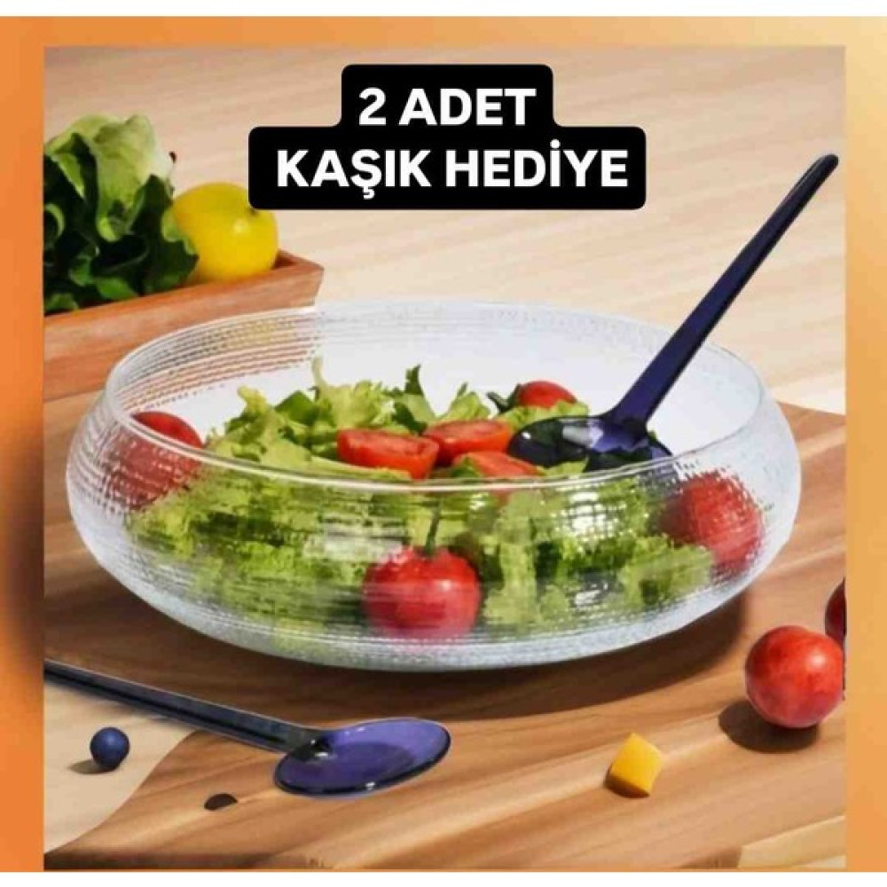 Kaşıklı Cam Salata Kasesi 30 cm Kase Kase Fiyatı