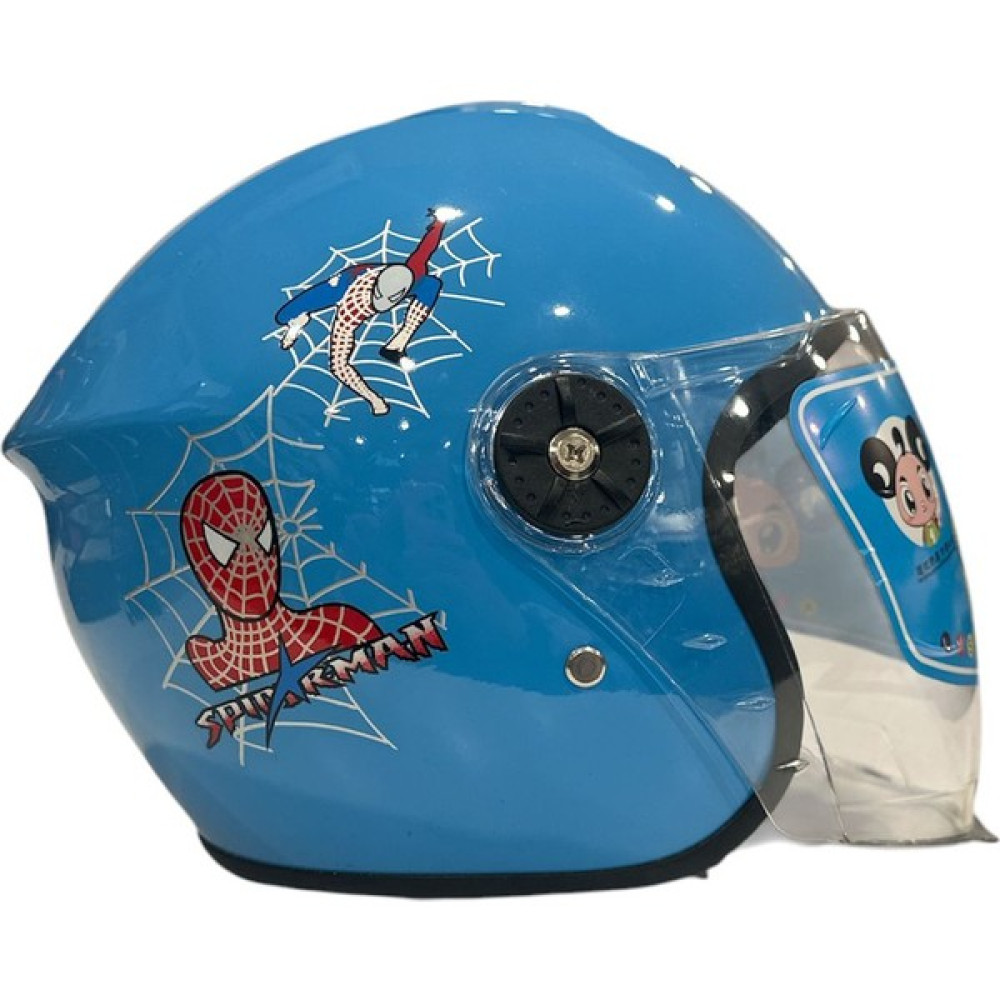 Kask Spiderman Desenli Mavi Çocuk Kaskı - Standart Motorsiklet Kaskları Fiyatı