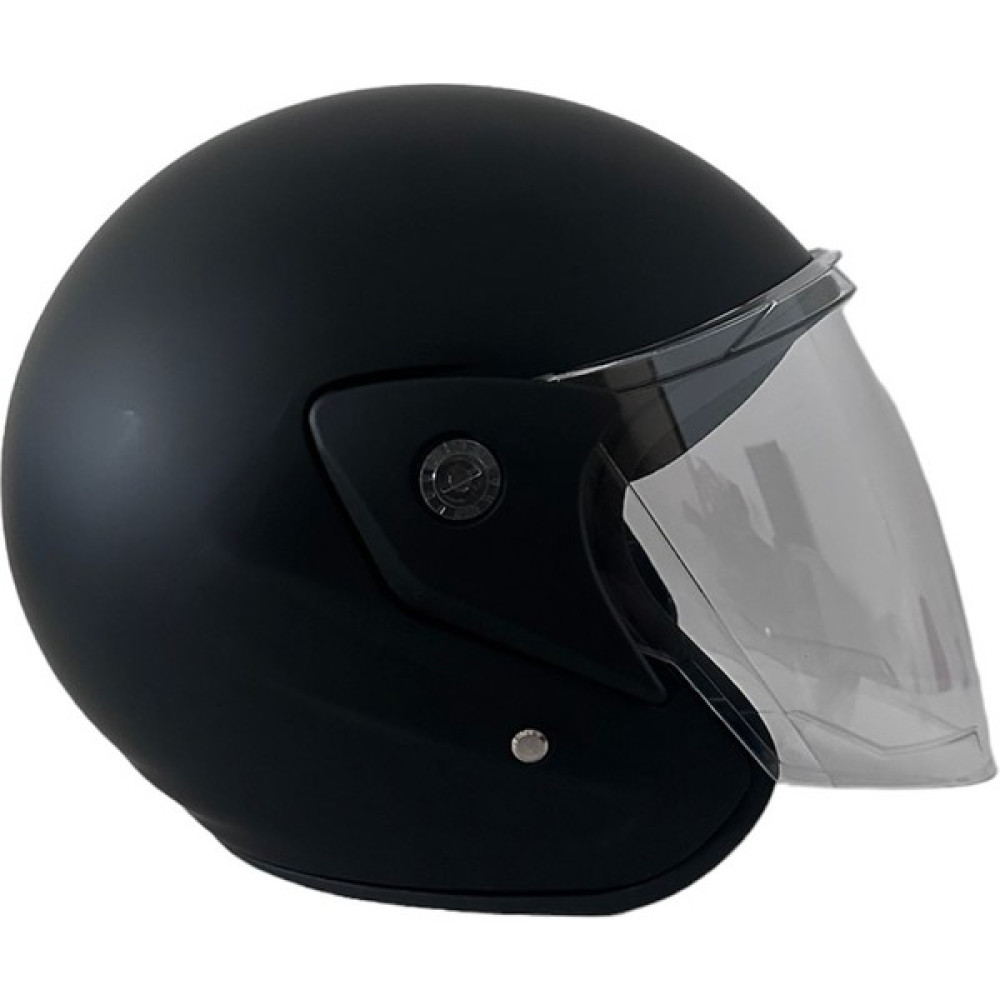 Kask Yarım Motosiklet Kaskı Yüksek Kalite - Mat Siyah - Standart Motorsiklet Kaskları Fiyatı