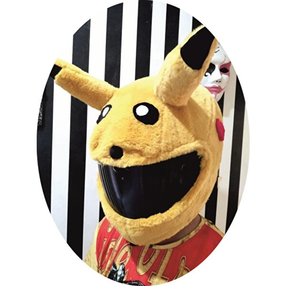 Kaskmania Kask Kılıfı Peluş Pikachu Motorsiklet Kaskları Fiyatı
