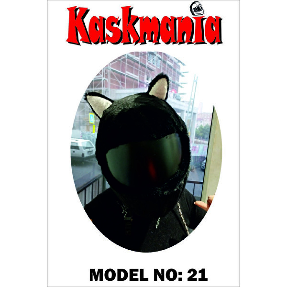 Kaskmania Peluş Kask Kılıfı Blak - Standart - Siyah Motorsiklet Kaskları Fiyatı
