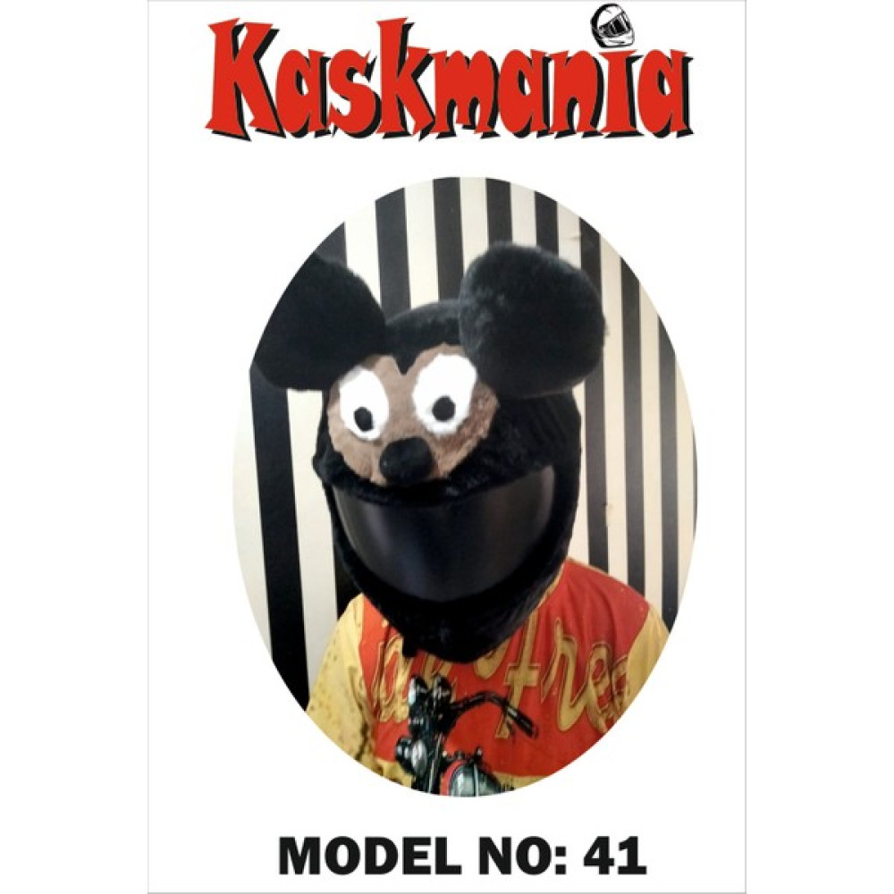 Kaskmania Peluş Kask Kılıfı Mickey Mouse - Standart - Siyah Motorsiklet Kaskları Fiyatı